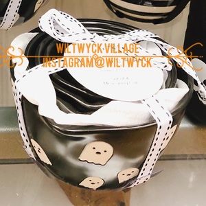 Rae Dunn Halloween Ceramic Ghost Measuring Cups